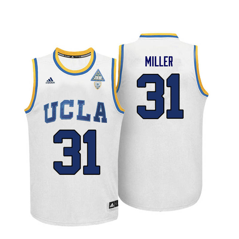 Men UCLA Bruins #31 Reggie Miller College Basketball Jerseys-White